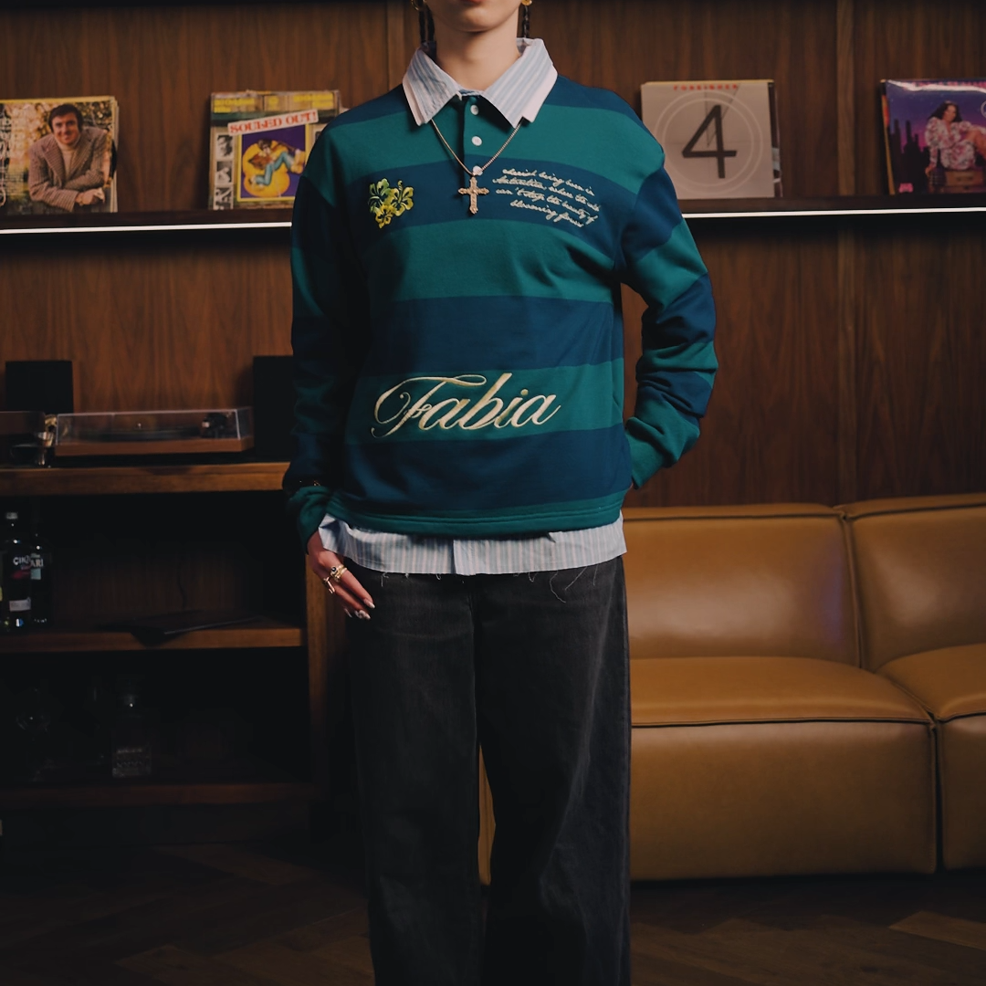 BLUE RUGBY POLO SHIRT