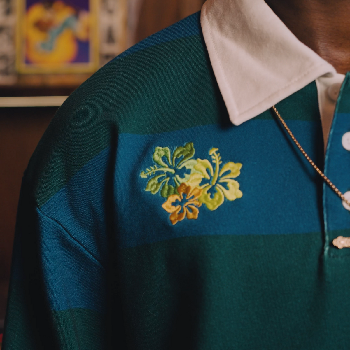 BLUE RUGBY POLO SHIRT