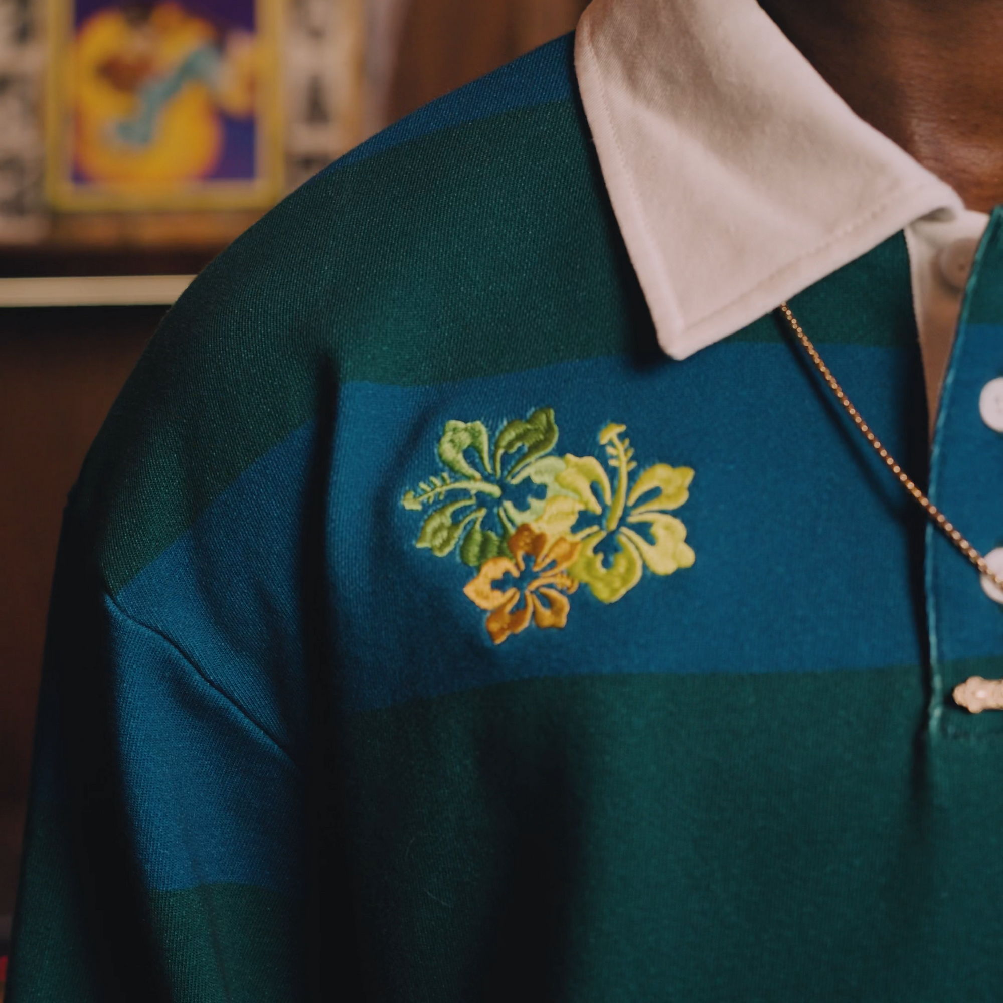 BLUE RUGBY POLO SHIRT