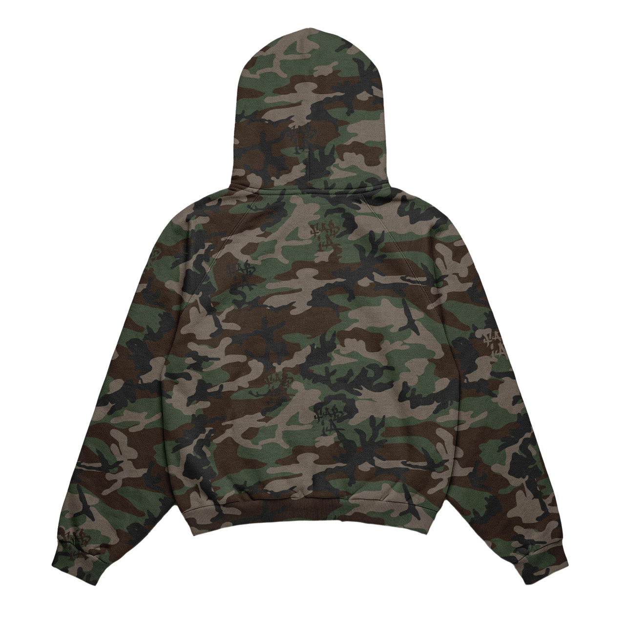 CAMO ZIP UP HOOD