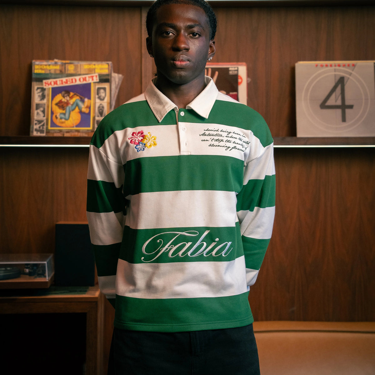 GREEN RUGBY POLO SHIRT