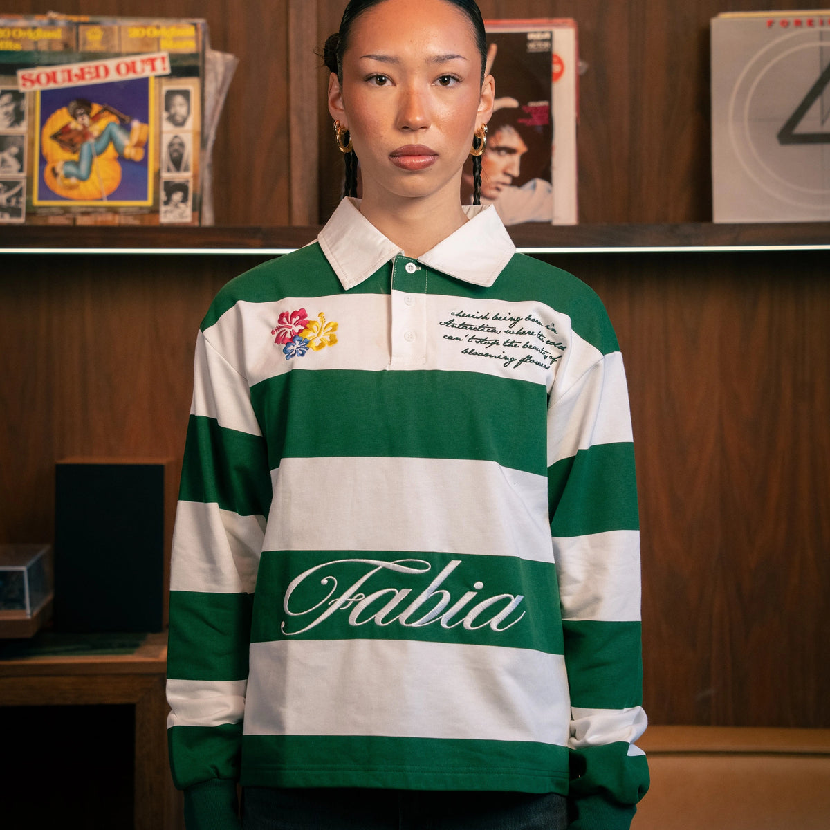 GREEN RUGBY POLO SHIRT