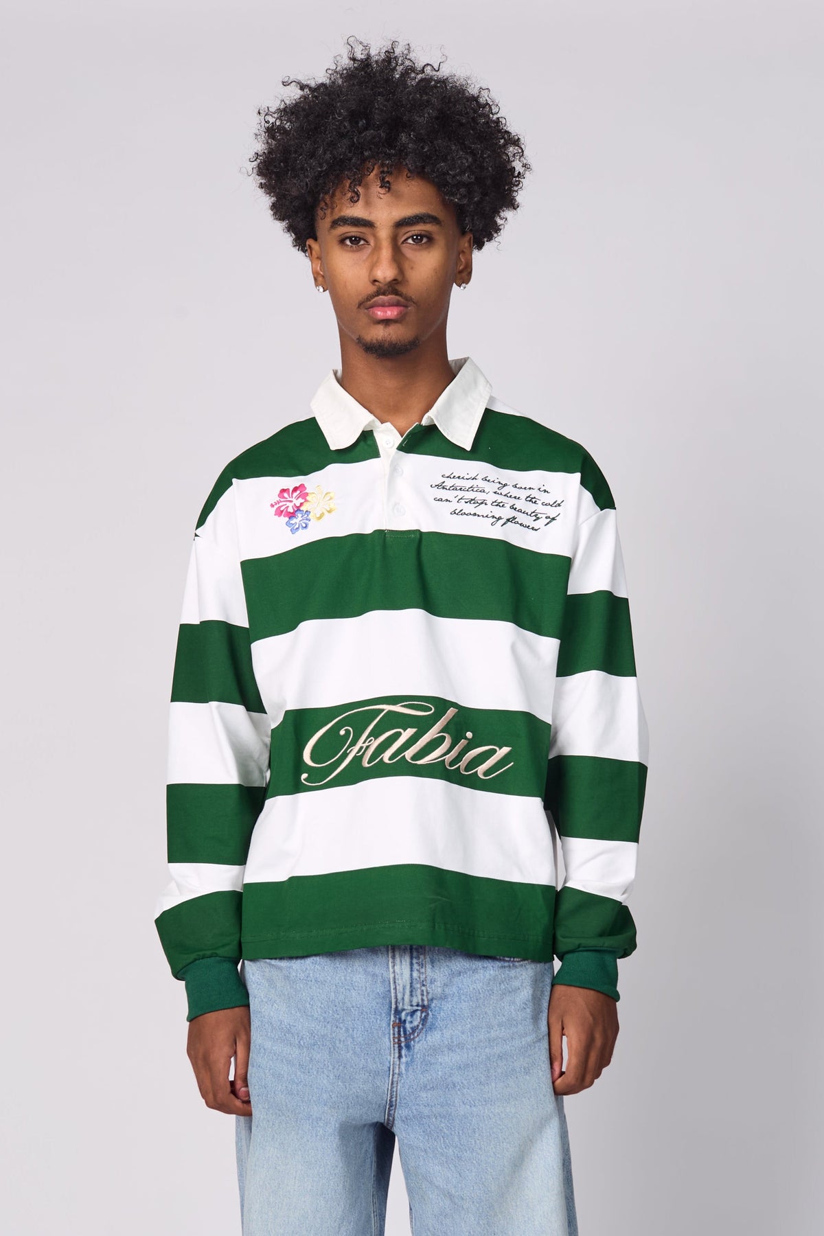 GREEN RUGBY POLO SHIRT