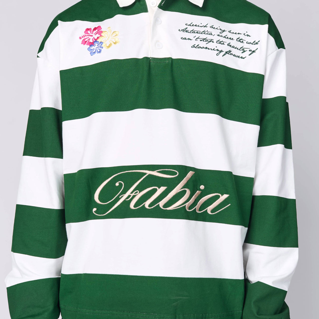 GREEN RUGBY POLO SHIRT