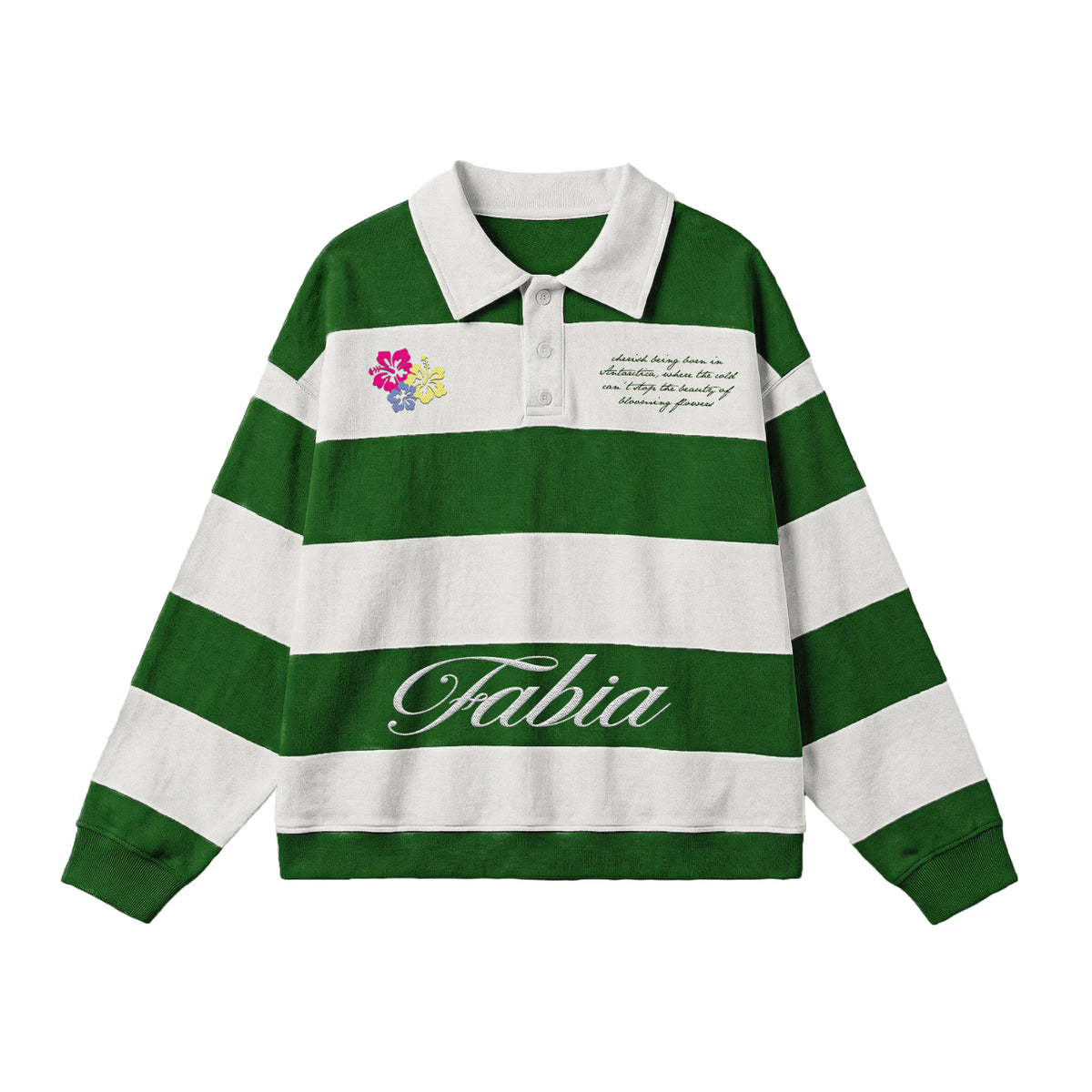 GREEN RUGBY POLO SHIRT