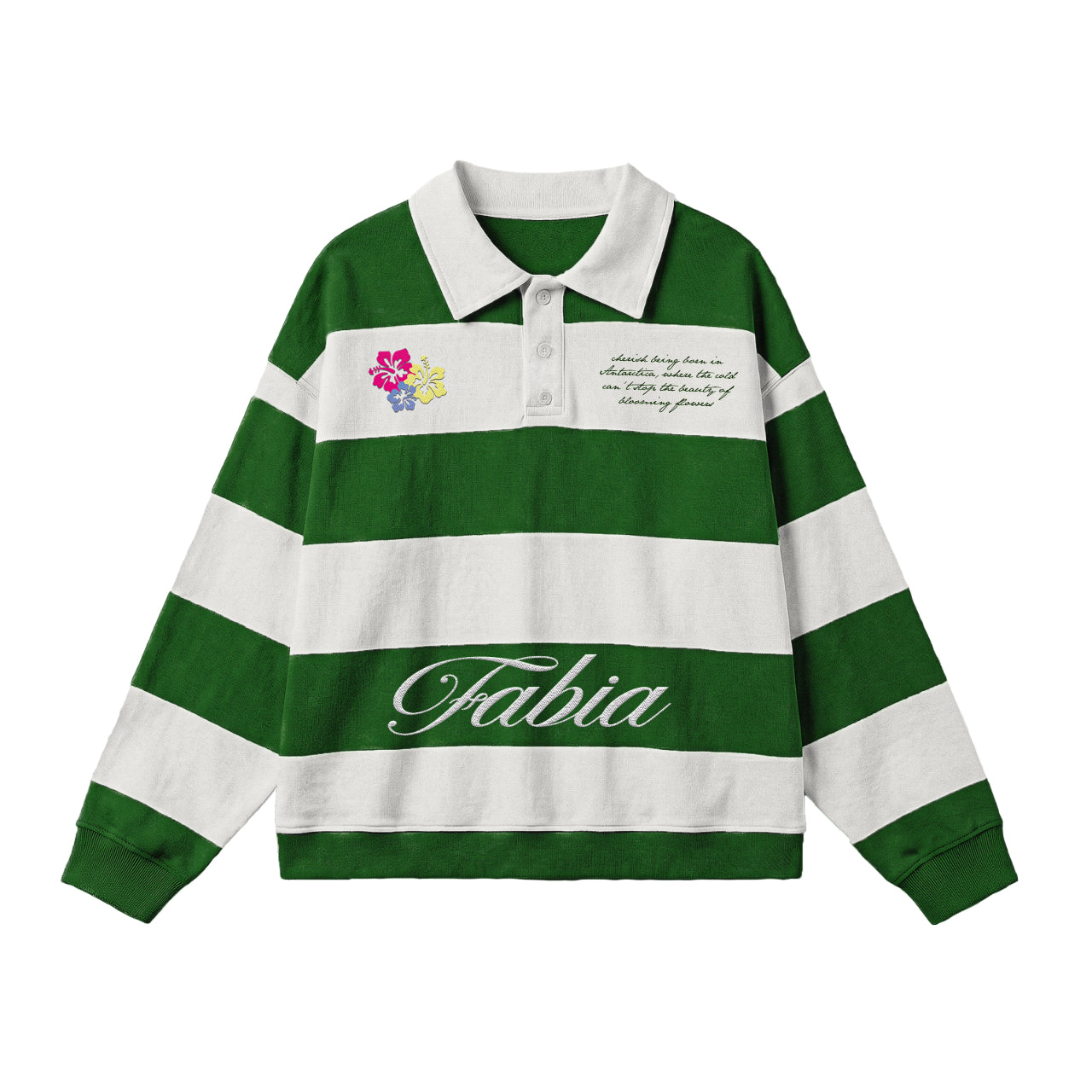 GREEN RUGBY POLO SHIRT