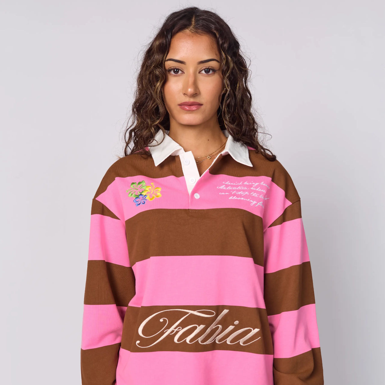 PINK RUGBY POLO SHIRT