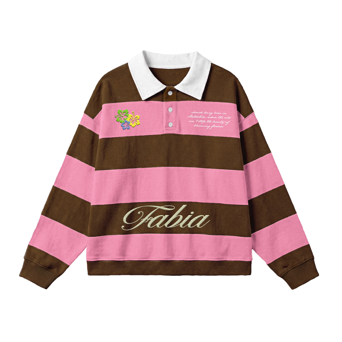PINK RUGBY POLO SHIRT