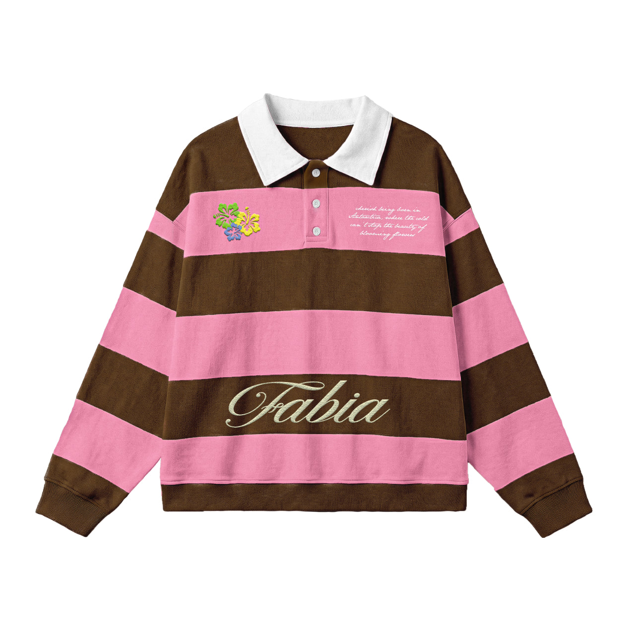 PINK RUGBY POLO SHIRT