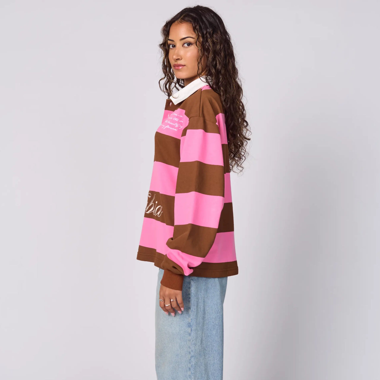 PINK RUGBY POLO SHIRT